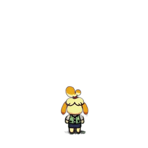staff, animal, creature, dress, pixel art, concept art, 3d render, vaporwave transparent PNG cut-out