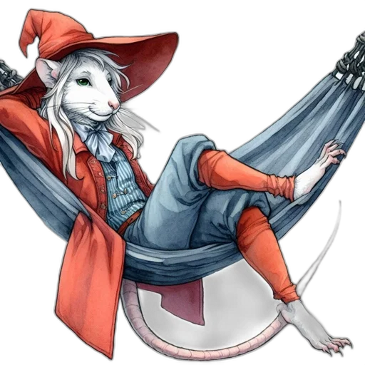 staff, hat, jacket, mask, concept art, fantasy art, watercolor, pixel art transparent PNG cut-out