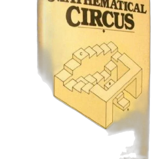 mathematical, circus, book, cover, features, optical, illusion, white transparent PNG cut-out