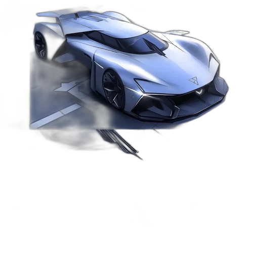 car, weapon, robot, concept art, 3d render, photorealistic, fantasy art, blue transparent PNG cut-out