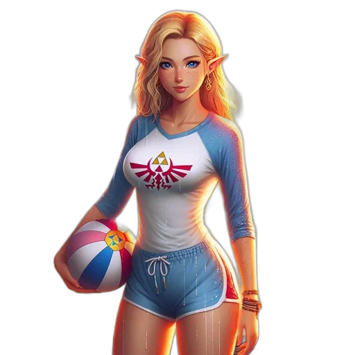 dress, fantasy art, concept art, comic book art, 3d render, animated, female, character transparent PNG cut-out