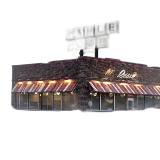 building, hat, crown, staff, 3d render, photorealistic, concept art, neon lights transparent PNG cut-out
