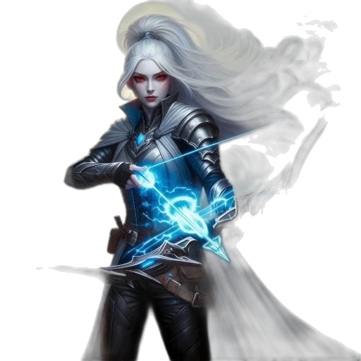 staff, sword, weapon, fantasy art, concept art, comic book art, pixel art, dark transparent PNG cut-out