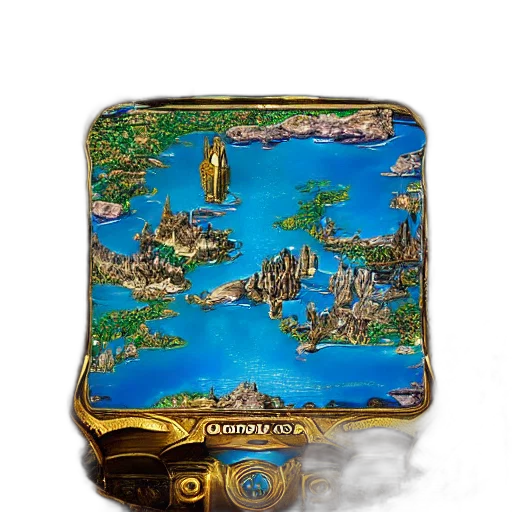 fantasy art, concept art, lost, city transparent PNG cut-out