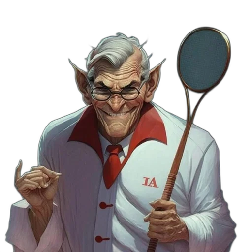 staff, face, jacket, food, concept art, comic book art, cartoon, fantasy art transparent PNG cut-out