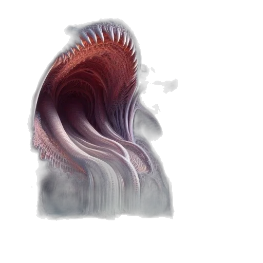 hair, creature, mask, face, concept art, photorealistic, 3d render, watercolor transparent PNG cut-out