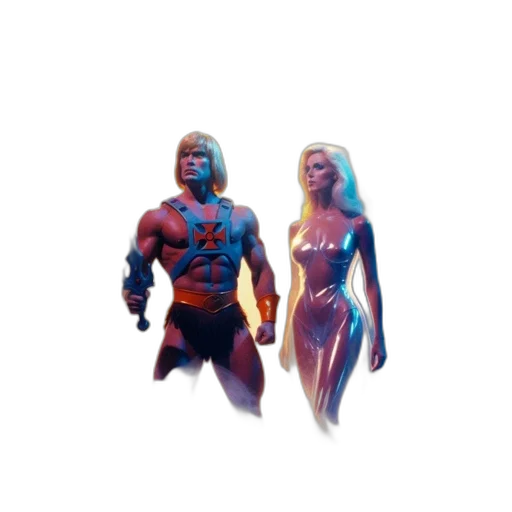 comic book art, concept art, 3d render, pixel art, neon lights, blue, neon, colorful transparent PNG cut-out