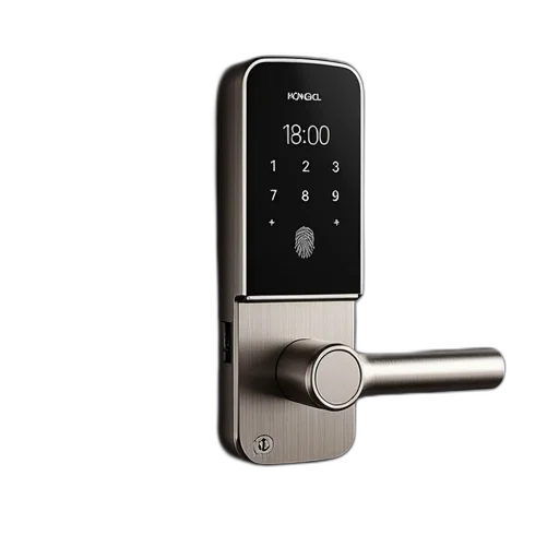 digital, lock, touchscreen, interface, displayed, has, sleek, design transparent PNG cut-out