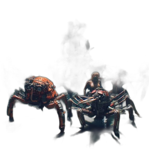 creature, robot, animal, mask, concept art, 3d render, fantasy art, pixel art transparent PNG cut-out