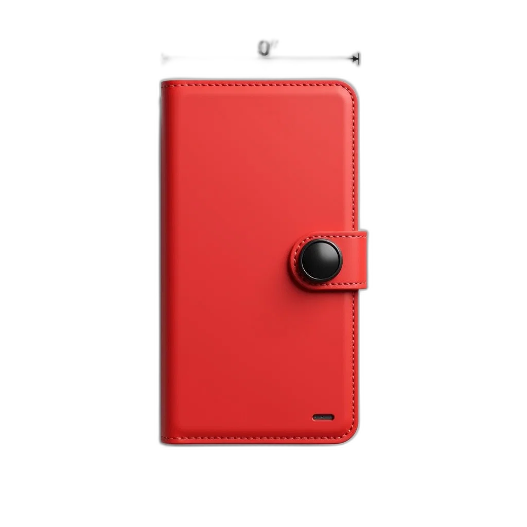 robot, 3d render, photorealistic, red, smartphone, case, black, strap transparent PNG cut-out