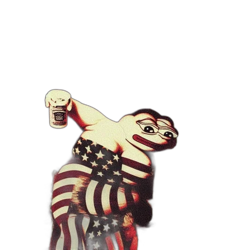 creature, animal, jacket, mask, 3d render, cartoon, concept art, watercolor transparent PNG cut-out