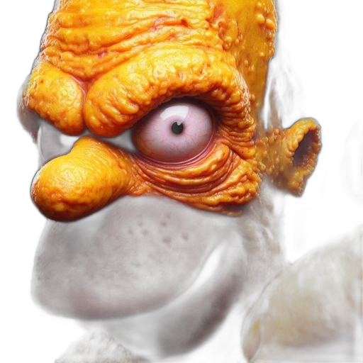 mask, face, creature, food, 3d render, photorealistic, concept art, elaborate transparent PNG cut-out