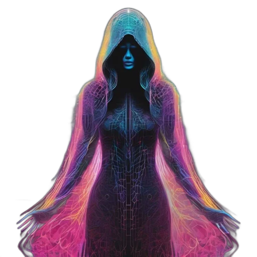 dress, jacket, creature, hair, concept art, fantasy art, watercolor, pixel art transparent PNG cut-out