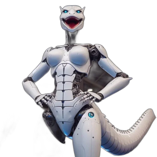 robot, dragon, creature, animal, concept art, 3d render, fantasy art, anthropomorphic transparent PNG cut-out