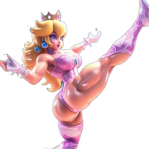 crown, dress, concept art, 3d render, fantasy art, vaporwave, wrestling, arena transparent PNG cut-out