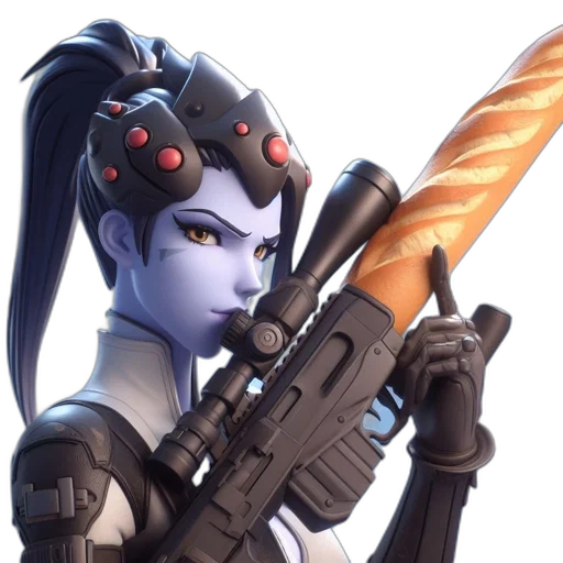 weapon, staff, sword, robot, concept art, cyberpunk, anime, fantasy art transparent PNG cut-out