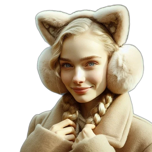 hat, jacket, face, animal, photorealistic, 3d render, fantasy art, concept art transparent PNG cut-out