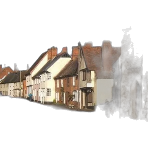 building, photorealistic, 3d render, concept art, watercolor, city street, picturesque, street transparent PNG cut-out
