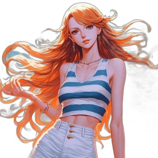 dress, comic book art, concept art, anime, fantasy art, pastel, monochrome, colorful transparent PNG cut-out