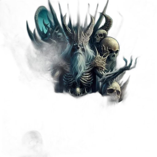 creature, dragon, mask, crown, concept art, fantasy art, comic book art, watercolor transparent PNG cut-out