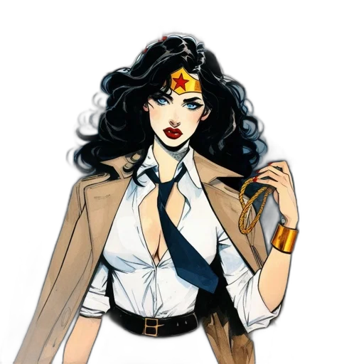 jewelry, staff, comic book art, cartoon, concept art, fantasy art, earth tones, female transparent PNG cut-out