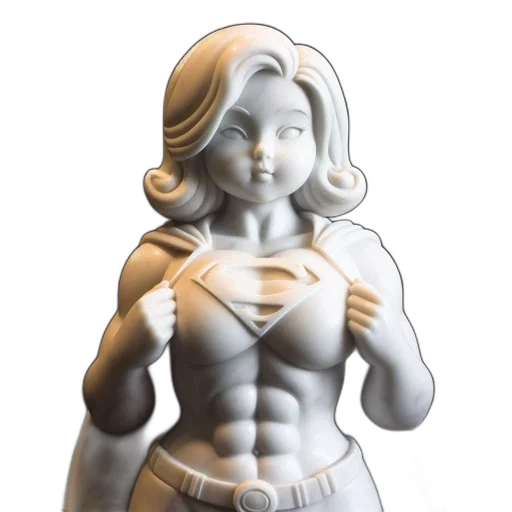 robot, 3d render, concept art, comic book art, photorealistic, illuminated, life-sized, statue transparent PNG cut-out