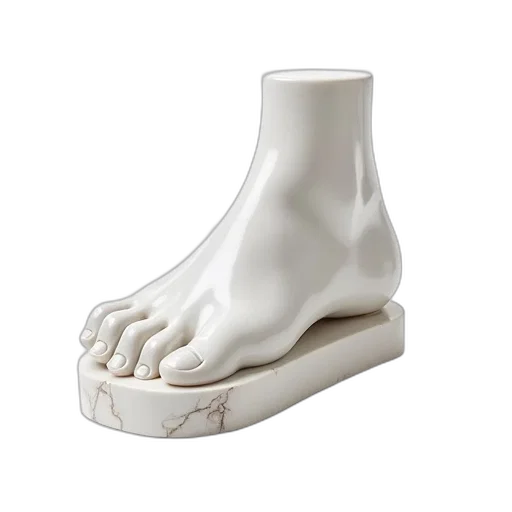 shoes, mask, crown, furniture, 3d render, photorealistic, white, marble transparent PNG cut-out