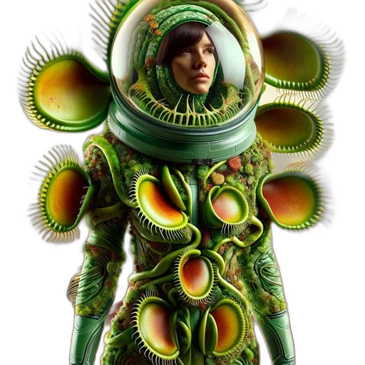 creature, robot, face, concept art, 3d render, fantasy art, comic book art, outer space transparent PNG cut-out