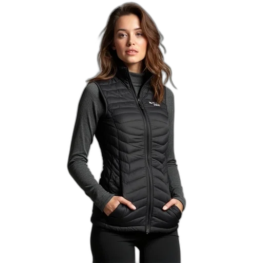 jacket, women, columbia, hybridlite transparent PNG cut-out