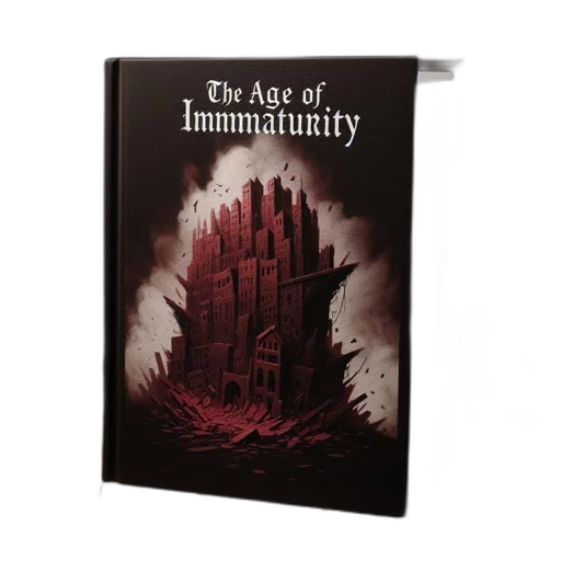 concept art, book, age, immaturity, ruined, cityscape, cover, lies transparent PNG cut-out