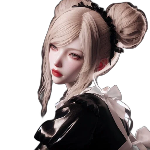 mask, face, hair, staff, photorealistic, fantasy art, concept art, anime transparent PNG cut-out