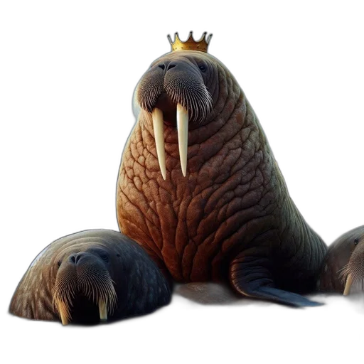 animal, creature, crown, hair, concept art, 3d render, photorealistic, underwater transparent PNG cut-out