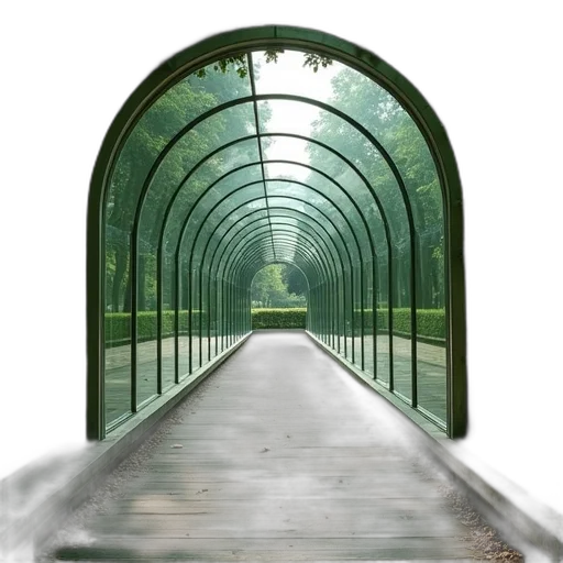 umbrella, building, photorealistic, 3d render, concept art, fog, forest, rain transparent PNG cut-out