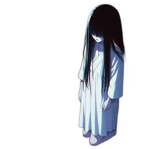 dress, hair, mask, creature, concept art, pixel art, anime, 3d render transparent PNG cut-out