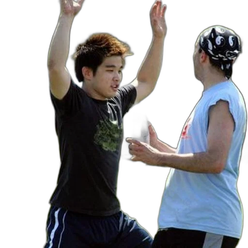 group, people, playing, frisbee, park transparent PNG cut-out
