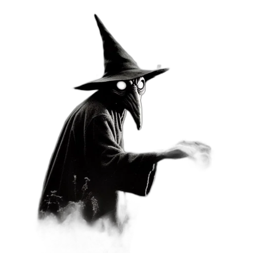staff, hat, mask, creature, concept art, fantasy art, pixel art, comic book art transparent PNG cut-out