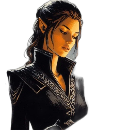 staff, fantasy art, concept art, pixel art, comic book art, dark, golden, gothic-styled transparent PNG cut-out