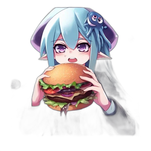 food, creature, animal, robot, pixel art, anime, fantasy art, concept art transparent PNG cut-out