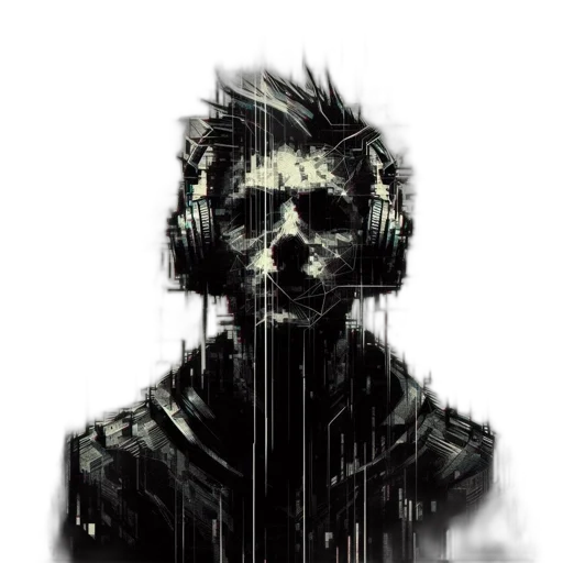 mask, face, creature, robot, cyberpunk, concept art, pixel art, comic book art transparent PNG cut-out