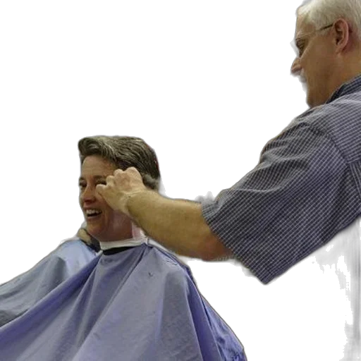 hair, staff, face, crown, photorealistic, man, getting, his transparent PNG cut-out