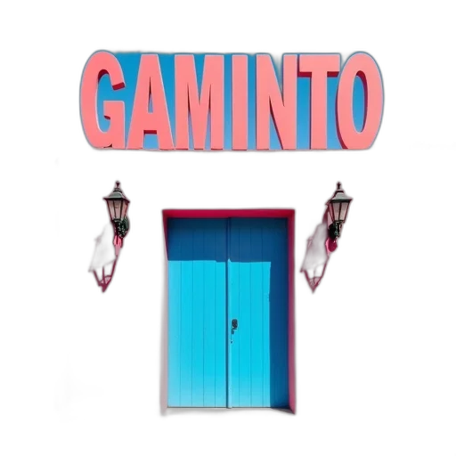 building, furniture, staff, umbrella, 3d render, vaporwave, concept art, anime transparent PNG cut-out