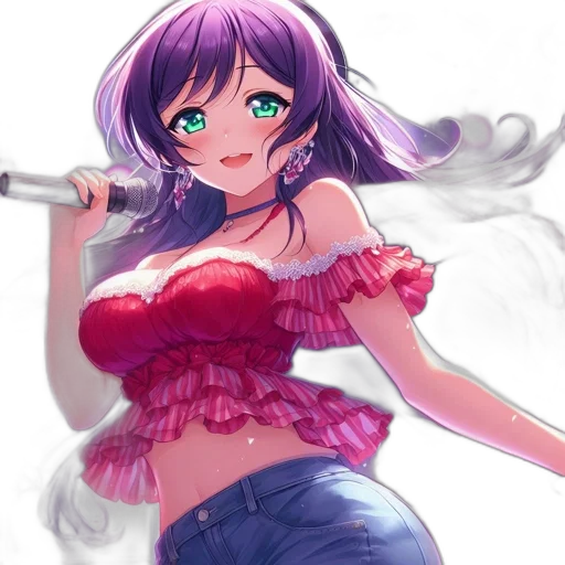 weapon, dress, staff, flower, anime, vaporwave, concept art, fantasy art transparent PNG cut-out