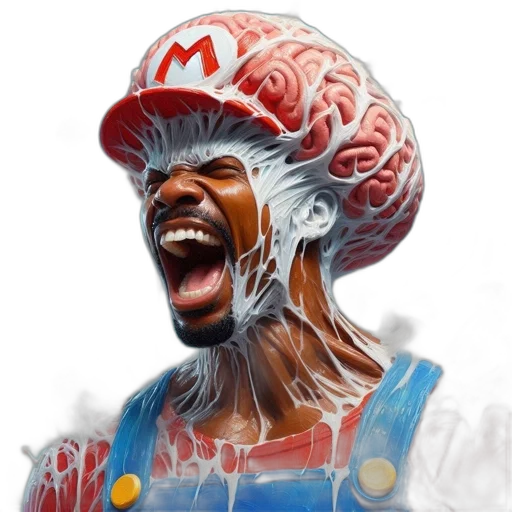 face, hat, mask, creature, concept art, comic book art, photorealistic, pixel art transparent PNG cut-out