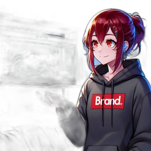 jacket, weapon, staff, sword, anime, pixel art, cartoon, 3d render transparent PNG cut-out