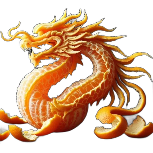 dragon, staff, weapon, creature, concept art, fantasy art, photorealistic, 3d render transparent PNG cut-out