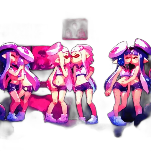 concept art, vaporwave, pixel art, 3d render, neon lights, pastel, neon, colorful transparent PNG cut-out