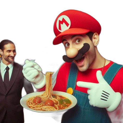 food, animal, mask, concept art, 3d render, pixel art, cartoon, man transparent PNG cut-out