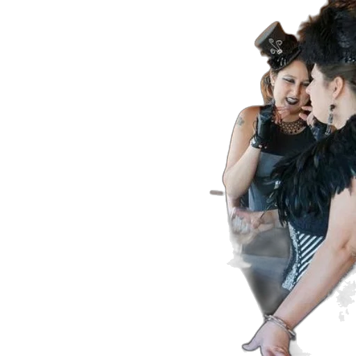 man, two, women, dressed transparent PNG cut-out