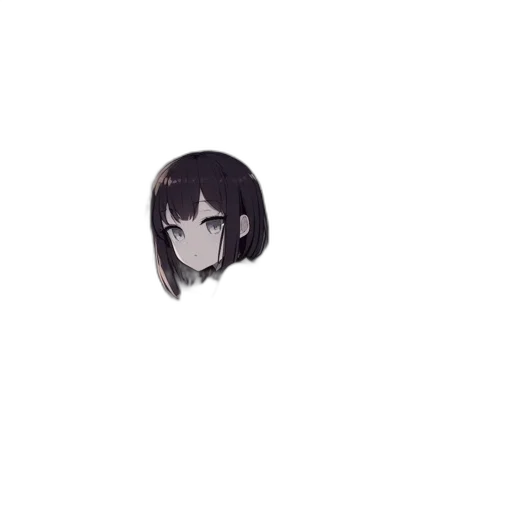 creature, face, hair, weapon, anime, pixel art, cartoon, vaporwave transparent PNG cut-out