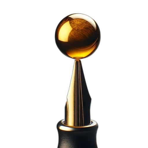 jewelry, staff, bottle, crown, 3d render, photorealistic, golden, up-close transparent PNG cut-out
